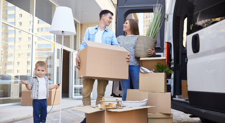 couple moving